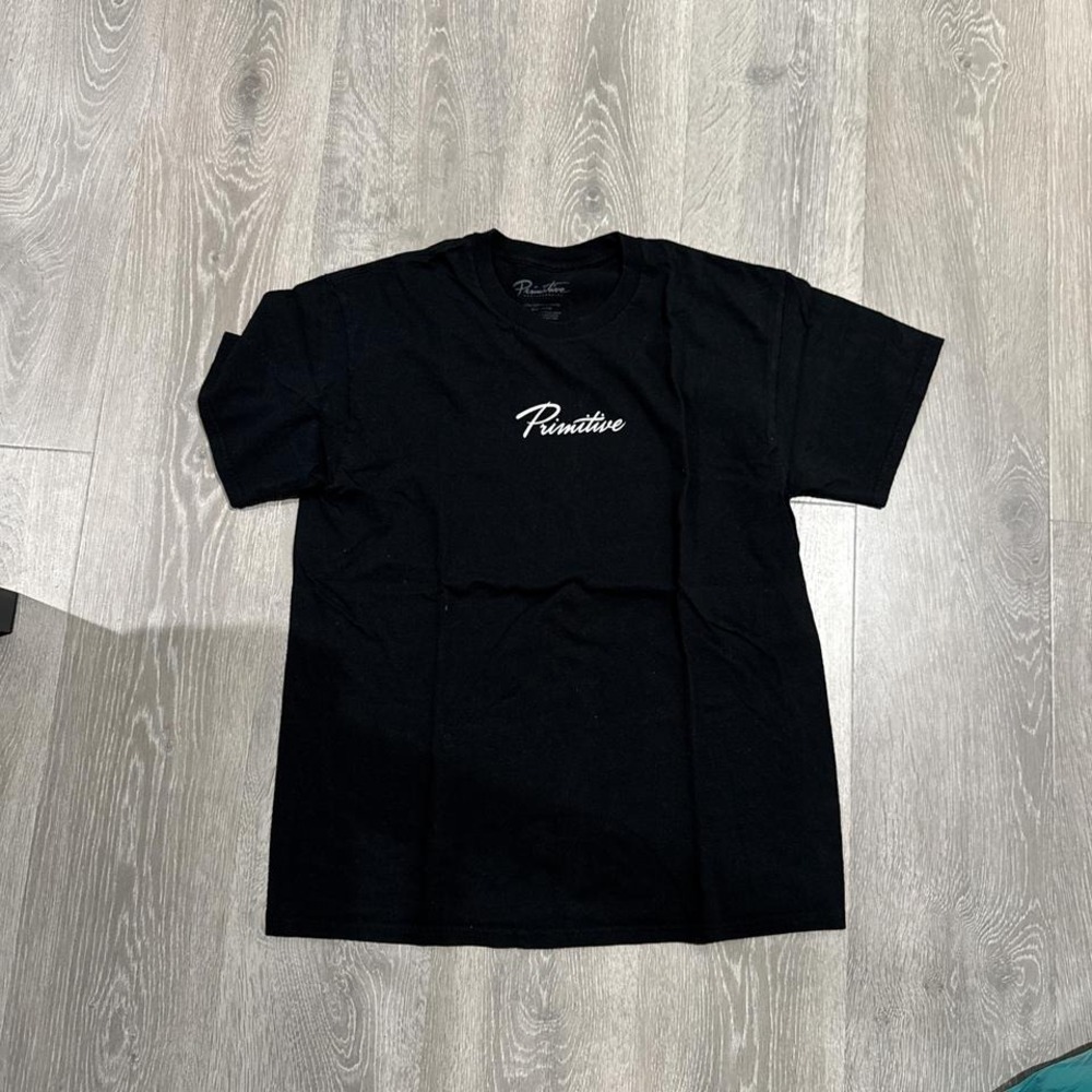 Black Primitive T-shirt with white logo #skater